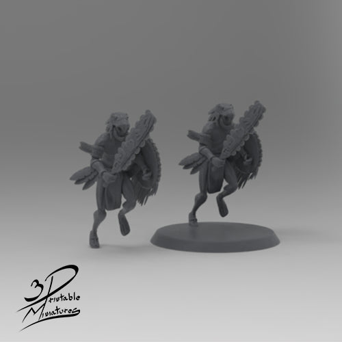 3D Printable Miniatures - Eagle Warrior, Cuauhpilli