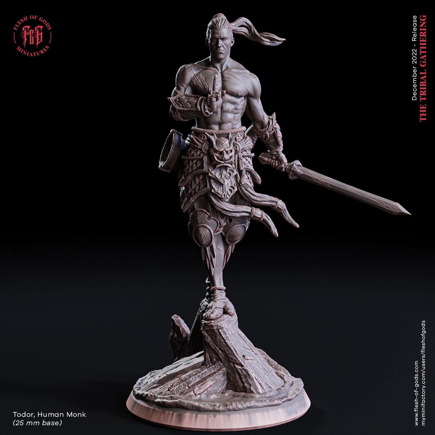 Flesh of Gods - Todor, Human Monk - The Tribal Gathering 2022 December
