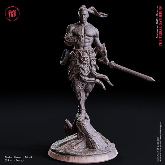 Flesh of Gods - Todor, Human Monk - The Tribal Gathering 2022 December
