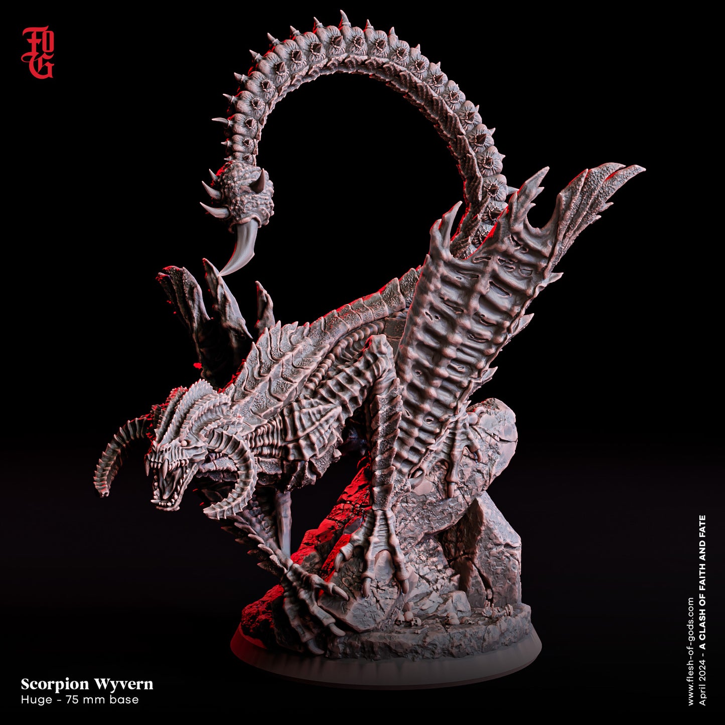 Flesh Of Gods -  Scorpion Wyvern - A Clash Of Faith Anf Fate 2024 April Release 150mm