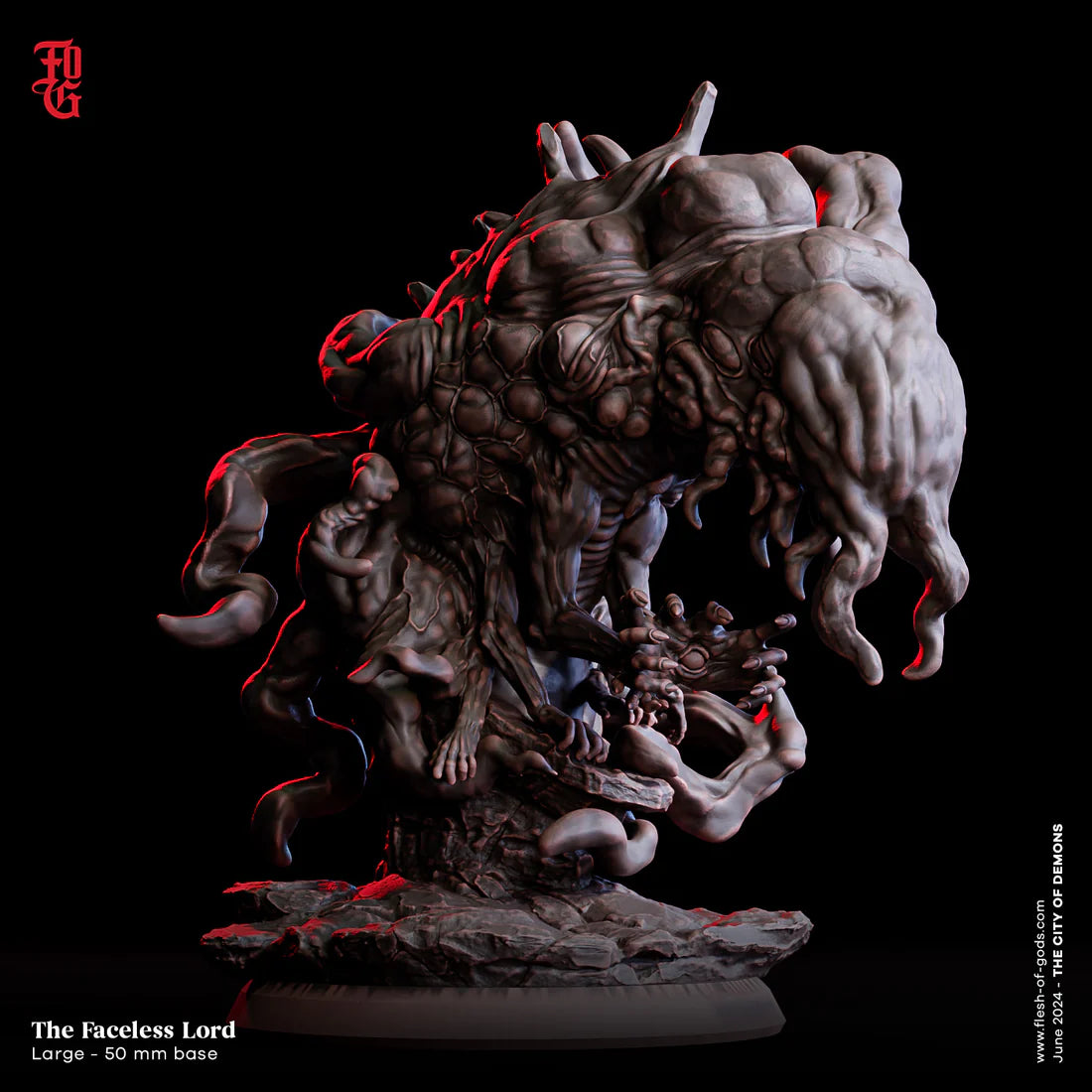 Flesh Of Gods - The Faceless Lord (Large) - The City Of Demons 2024 June