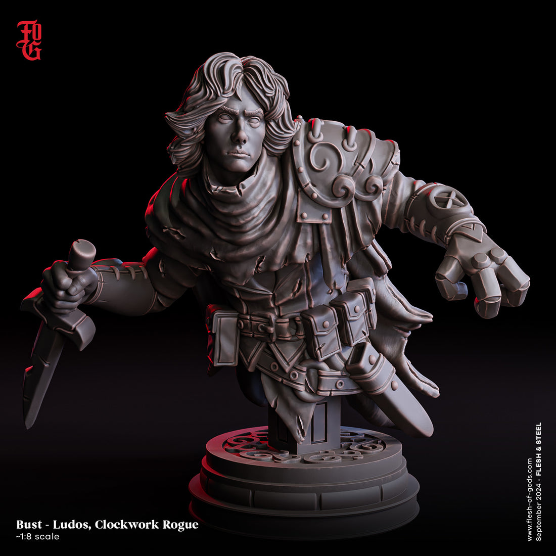 Flesh Of Gods - Ludos Clockwork Rogue (Bust) - Flesh & Steel 2024 September