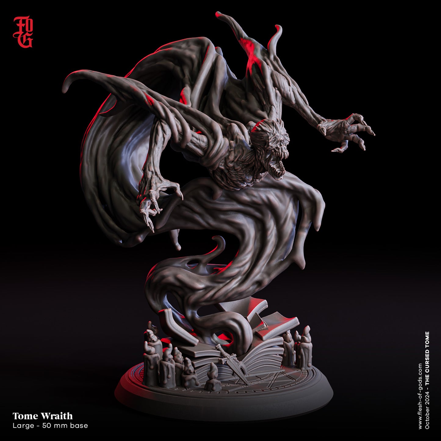 Flesh Of Gods - Tome Wraith - The Cursed Tome - 2024- October Release (Huge 80mm)