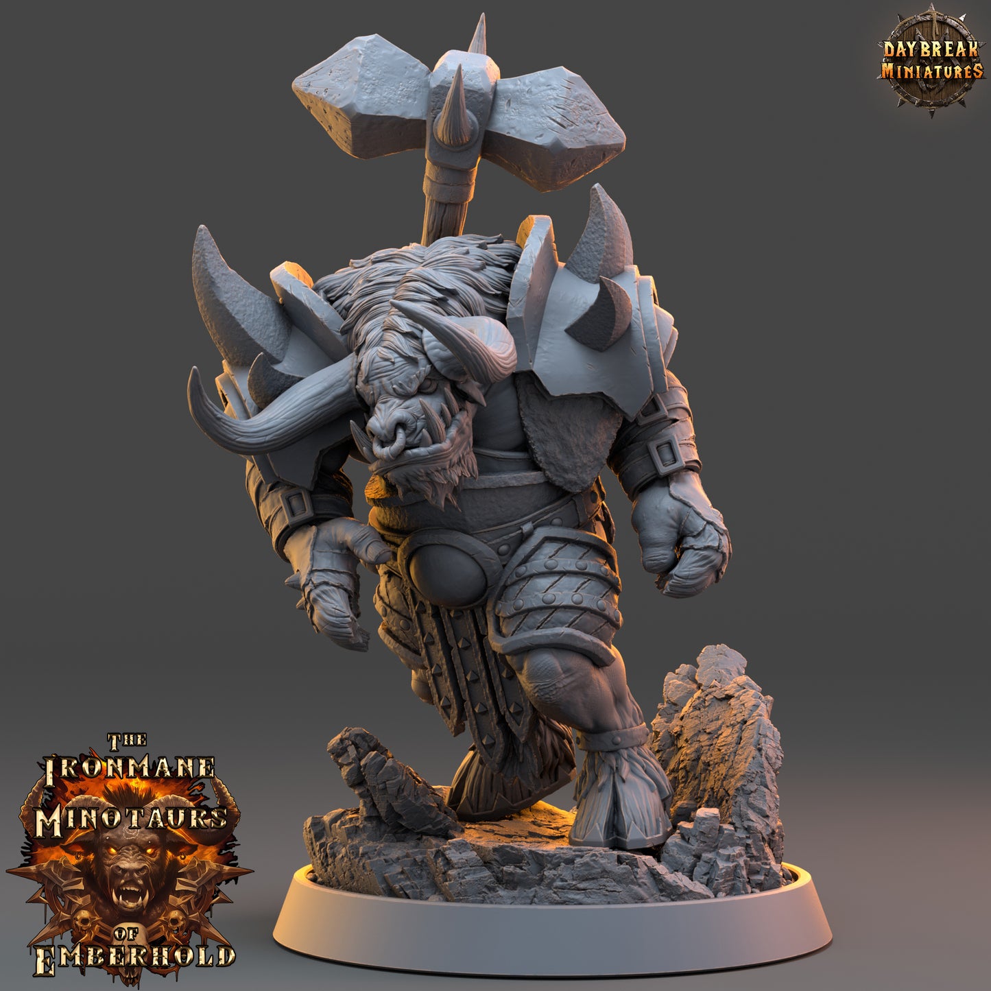 Daybreak Miniatures -  The Ironmane Minotaurs of Emberhold 2024 August Release 35mm