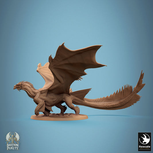 Rescale Miniatures (Lord of the Print) - Bastion of Purity - Bronze Dragon Redesign Walk 2024 September Release 35mm