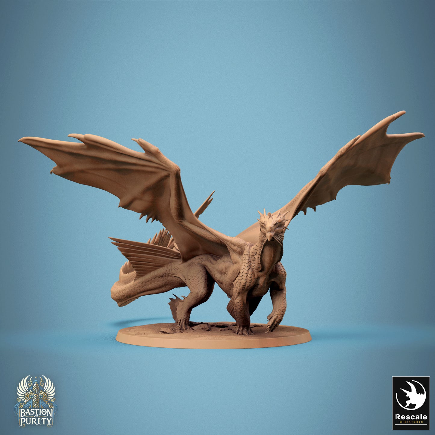 Rescale Miniatures (Lord of the Print) - Bastion of Purity - Bronze Dragon Redesign Walk 2024 September Release 35mm