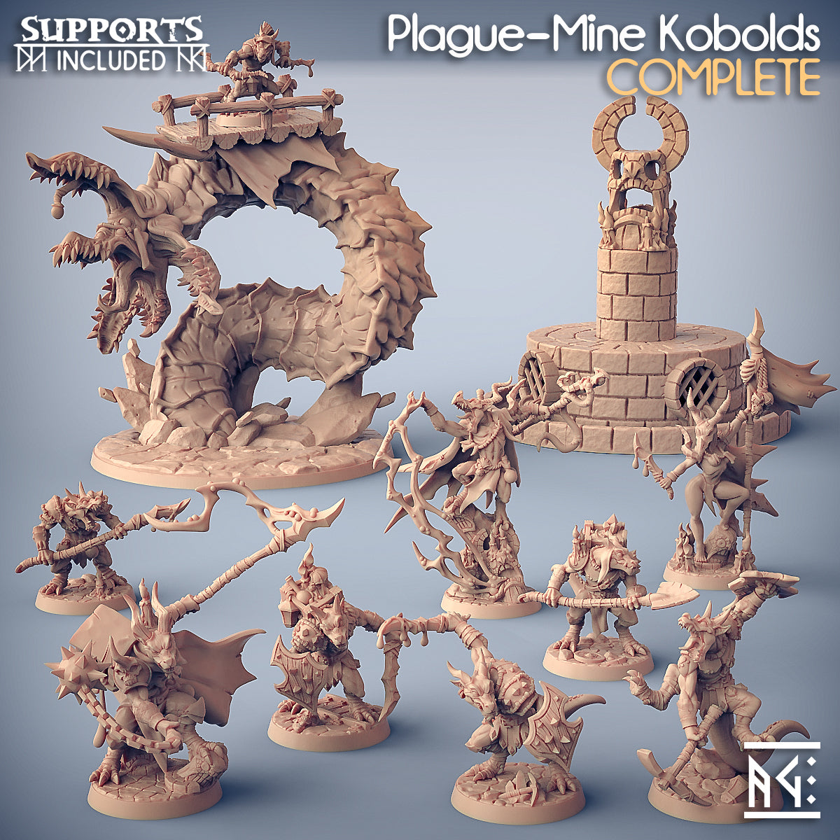 Artisan Guild - Plague Mine Kobolds 2020 September Release 35mm