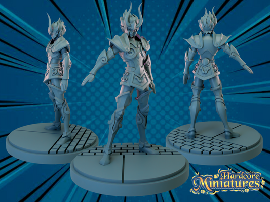 Hardcore Miniatures - Shiva de Capricornio, Caballeros Dorados, Caballeros del Zodiaco