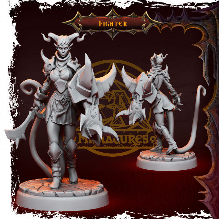 Epic Adventure Miniatures - Infernal Tiefling Heroes 35mm