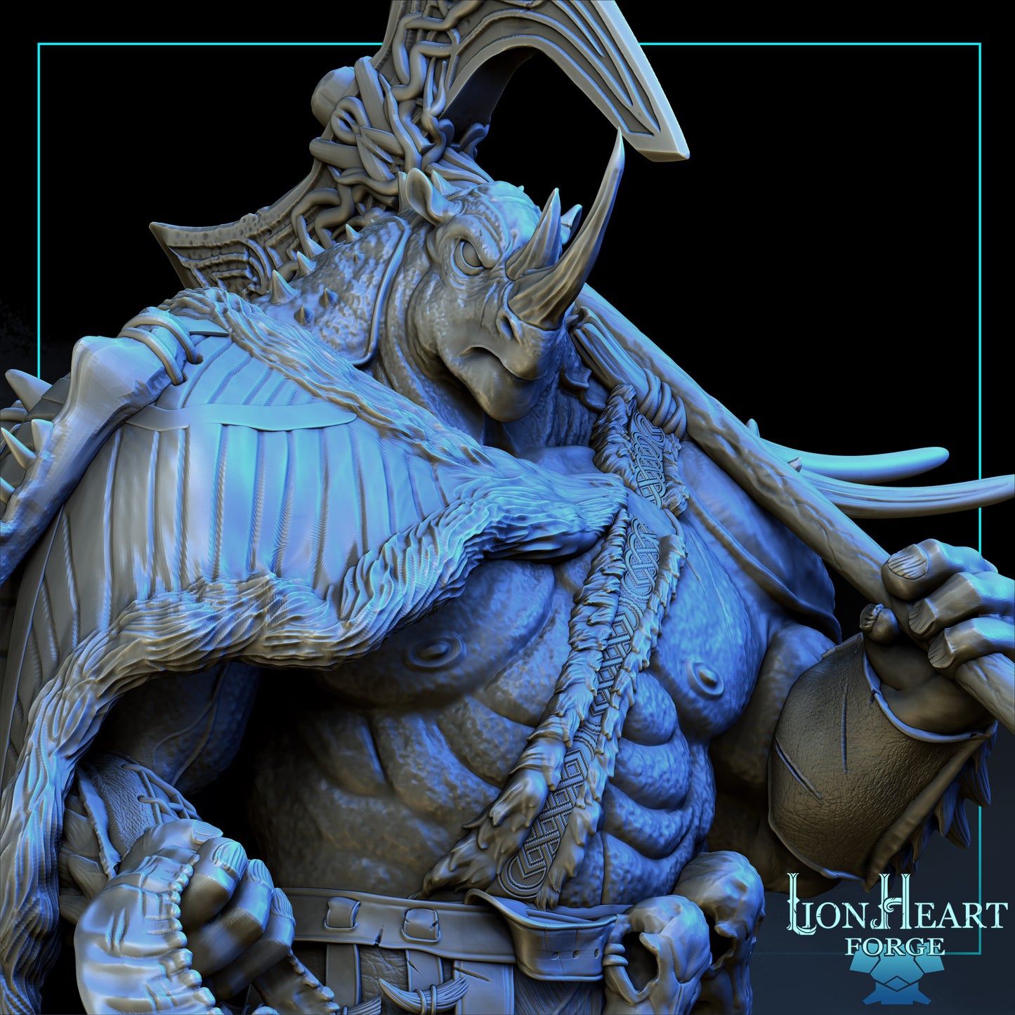 Lion Heart Forge - Neith Rino Barbarian 2023 November Release 35mm