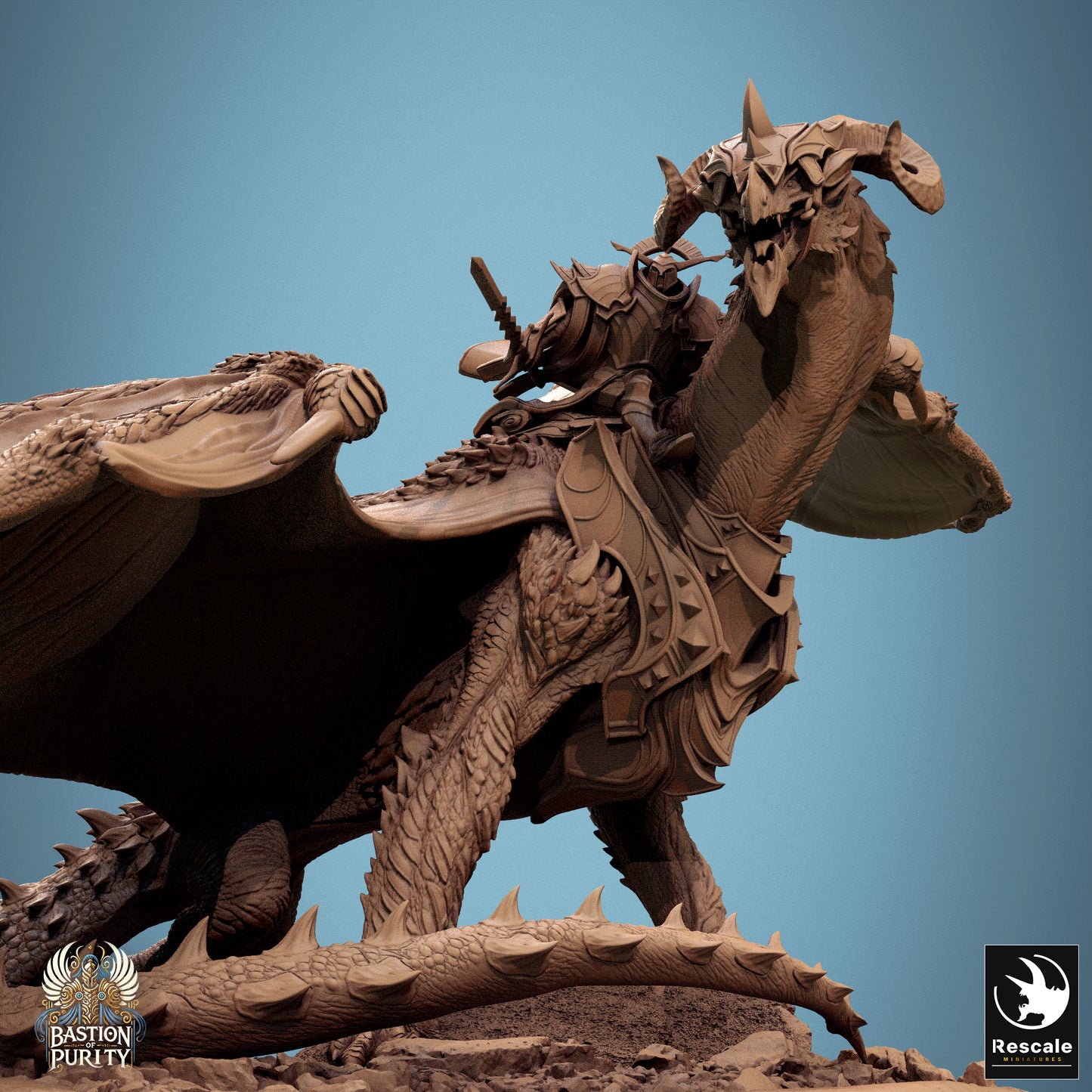 Rescale Miniatures (Lord of the Print) - Bastion of Purity - Dragon Astralyon Guard 2024 September Release 35mm