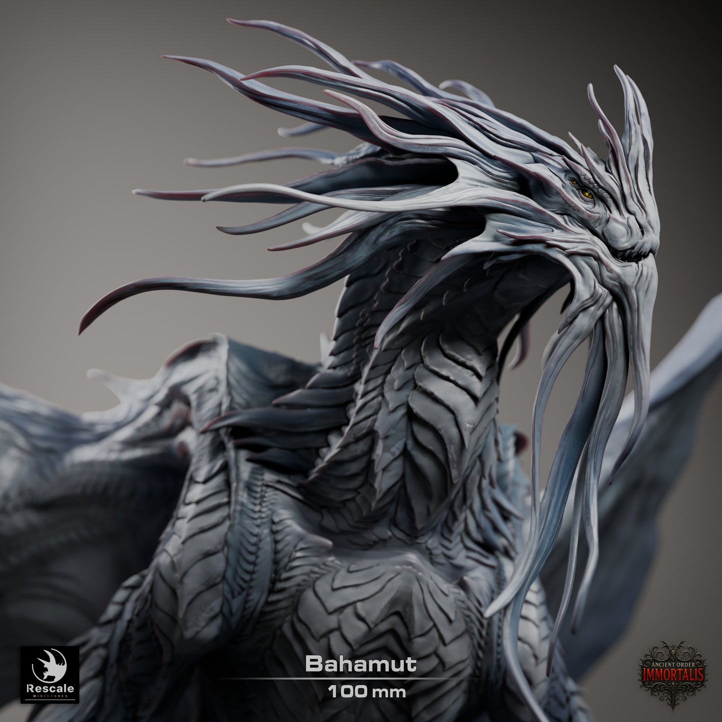 Rescale Miniatures (Lord of the Print) - Dragon Bahemut (Gargantuan) - Ancient Order Immortalis 2025 November