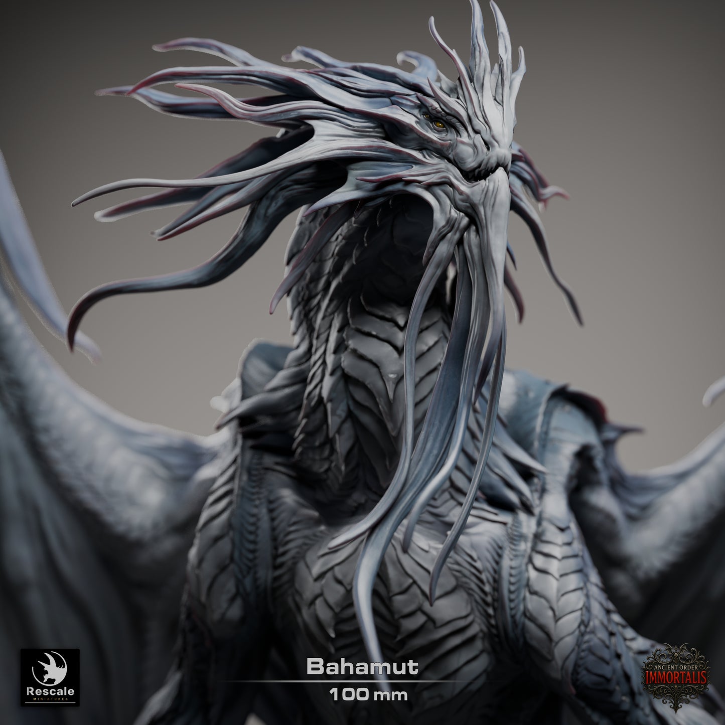 Rescale Miniatures (Lord of the Print) - Dragon Bahemut (Gargantuan) - Ancient Order Immortalis 2025 November