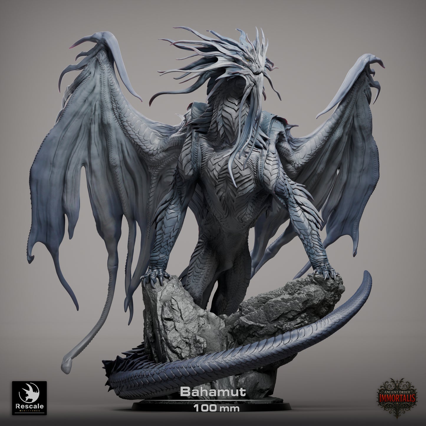 Rescale Miniatures (Lord of the Print) - Dragon Bahemut (Gargantuan) - Ancient Order Immortalis 2025 November