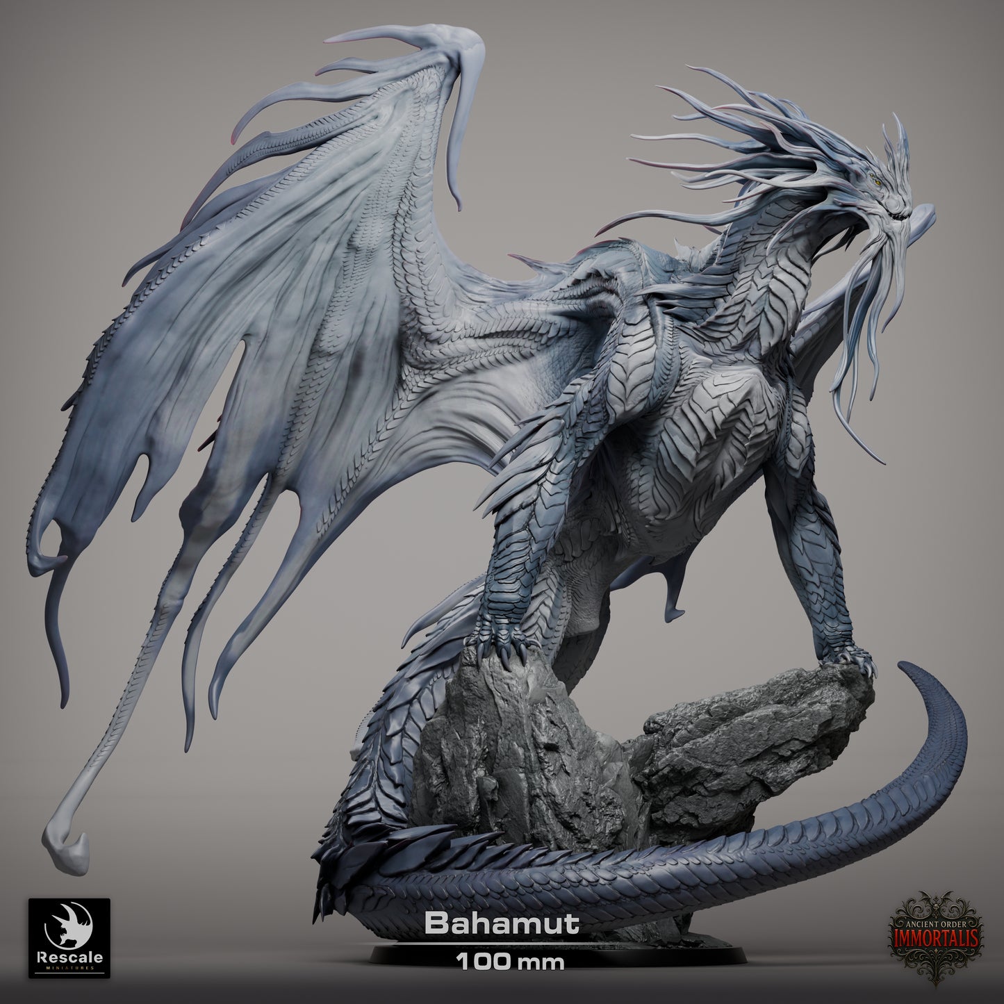 Rescale Miniatures (Lord of the Print) - Dragon Bahemut (Gargantuan) - Ancient Order Immortalis 2025 November
