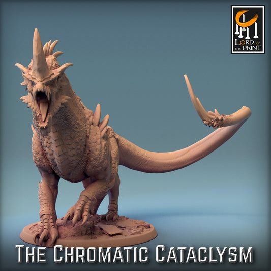 Rescale Miniatures (Lord of the Print) - Dragonspawn Blue Drake (Large) - The Chromatic Cataclysm 2023 December
