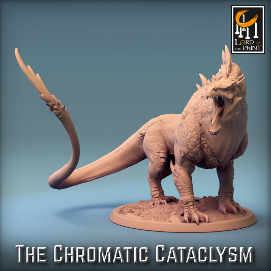 Rescale Miniatures (Lord of the Print) - Dragonspawn Green Drake (Large) - The Chromatic Cataclysm 2023 December