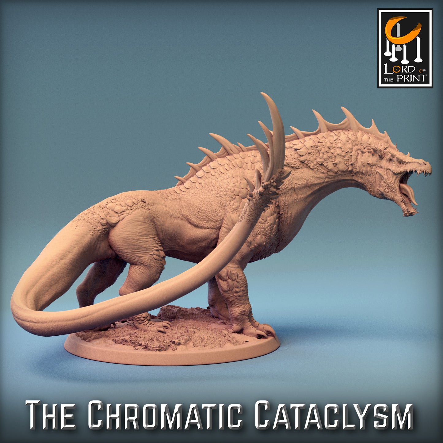 Rescale Miniatures (Lord of the Print) - Dragonspawn Green Drake (Large) - The Chromatic Cataclysm 2023 December