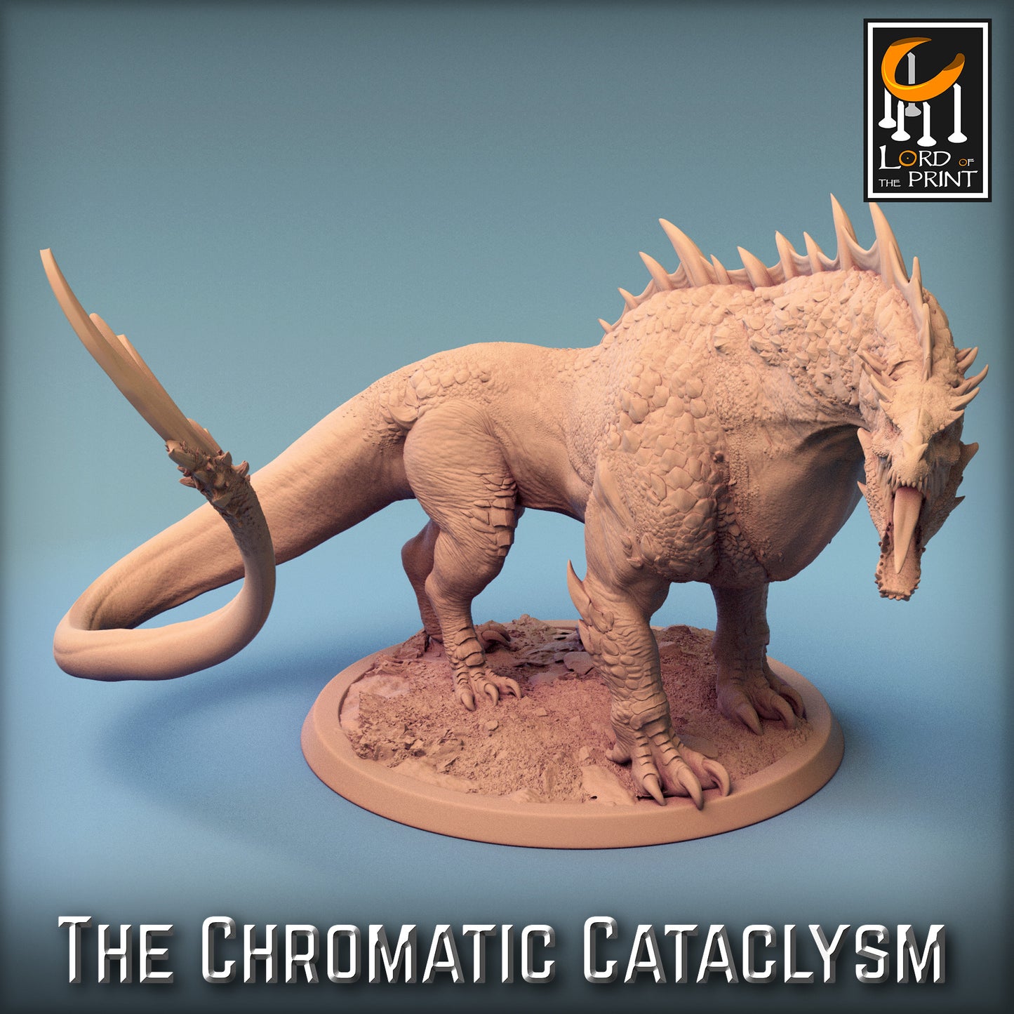 Rescale Miniatures (Lord of the Print) - Dragonspawn Green Drake (Large) - The Chromatic Cataclysm 2023 December