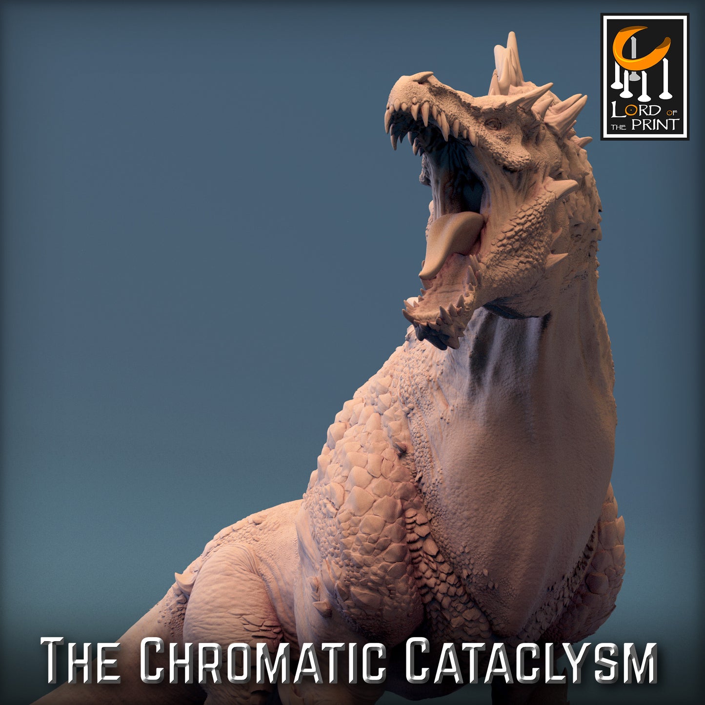 Rescale Miniatures (Lord of the Print) - Dragonspawn Green Drake (Large) - The Chromatic Cataclysm 2023 December