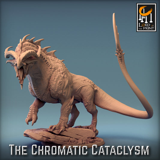 Rescale Miniatures (Lord of the Print) - Dragonspawn Red Drake (Large) - The Chromatic Cataclysm 2023 December
