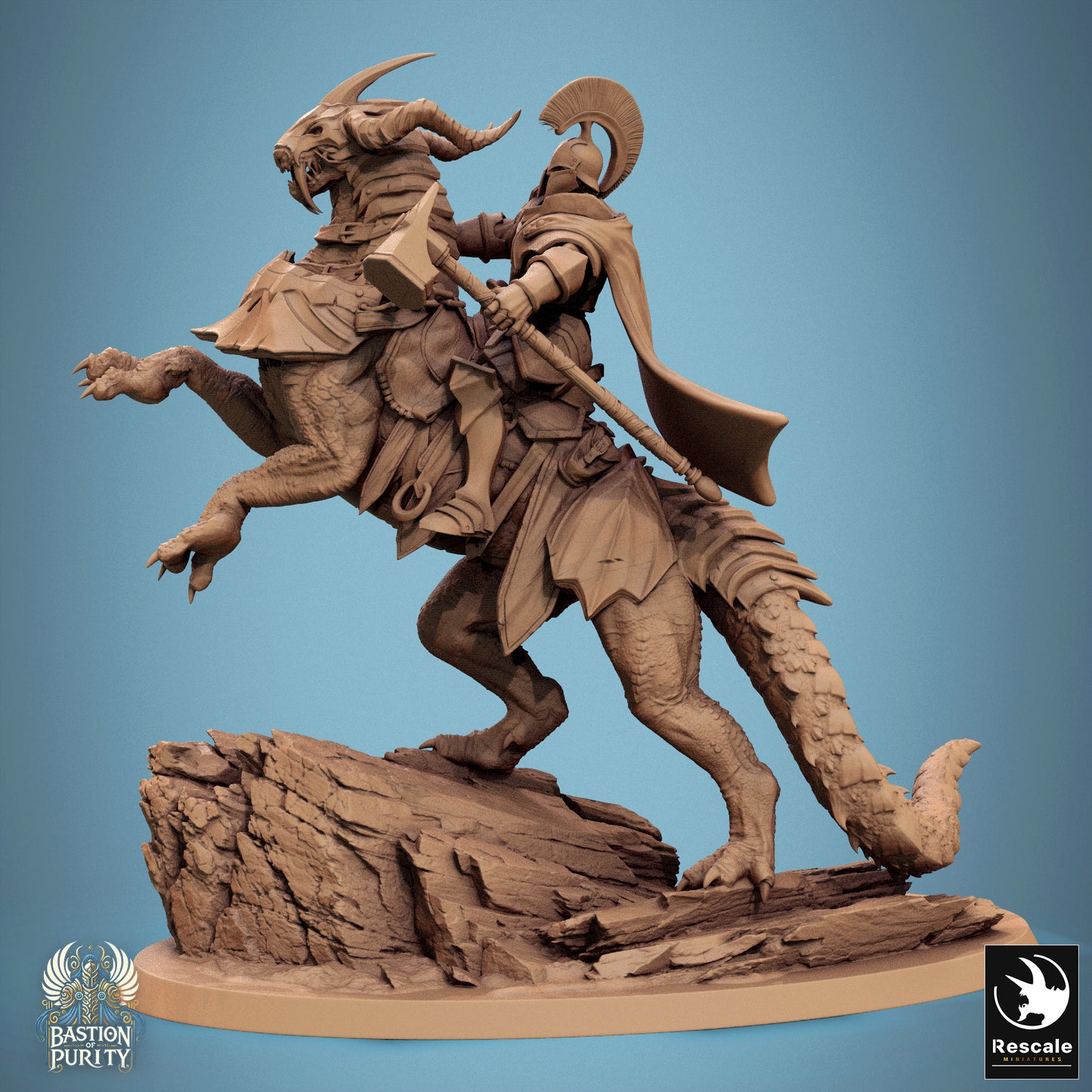 Rescale Miniatures (Lord of the Print) - Bastion of Purity - Dragoryx Riders 2024 September Release 35mm