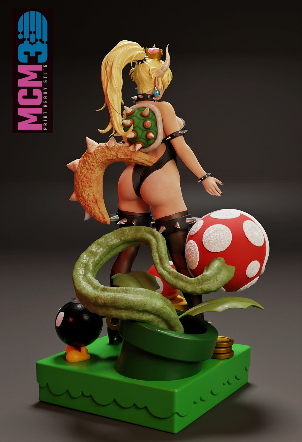 MCM3D - Bowsette, Super Mario 2025 January