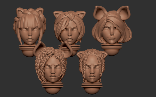 Minigames Miniatures - Anime Heads ,Adepta Sororita - Warhammer 40K