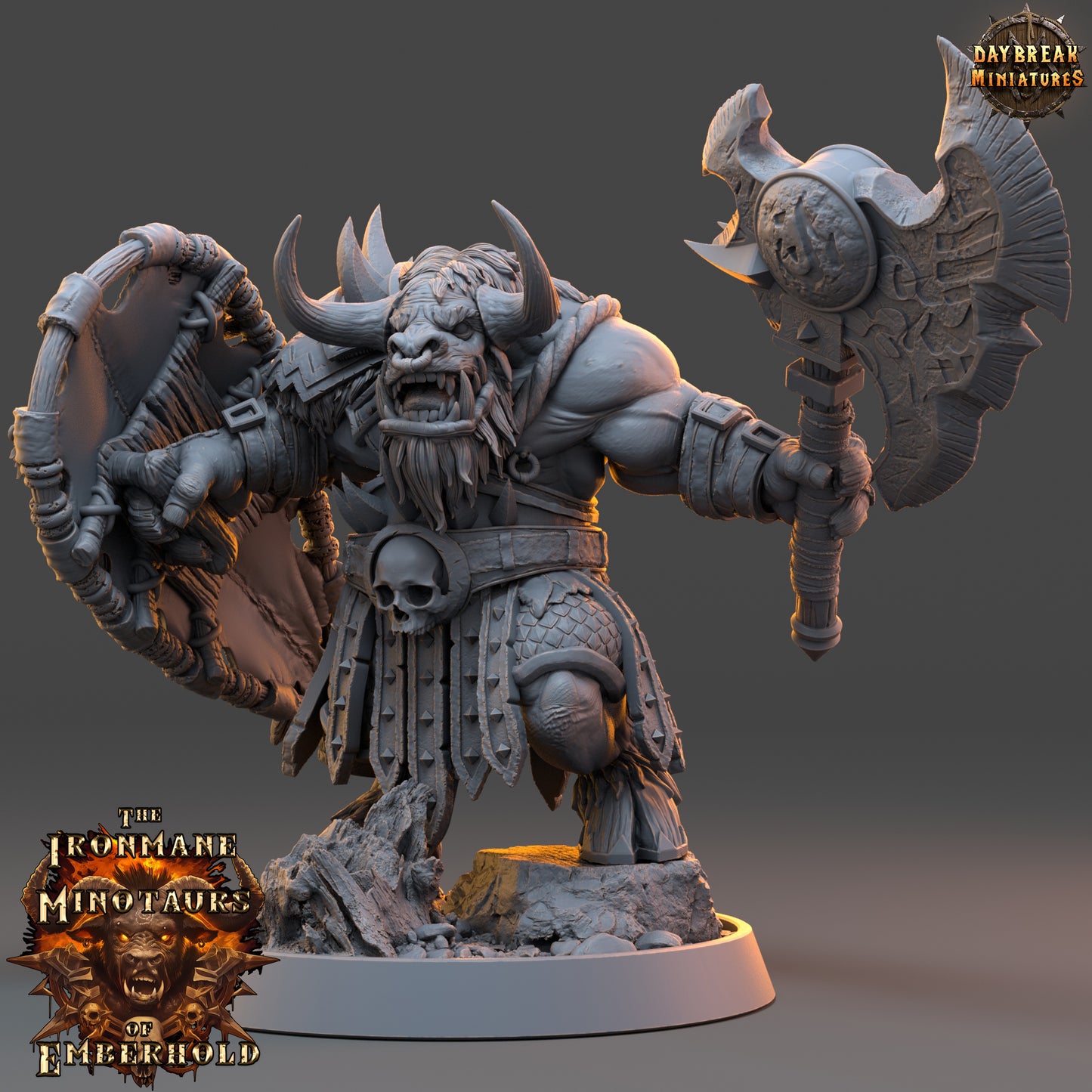 Daybreak Miniatures -  The Ironmane Minotaurs of Emberhold 2024 August Release 35mm