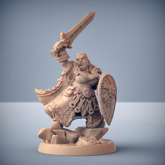 Artisan Guild - Dwarf Female Figther Jarl of Huskald - Dwarven Mountaineers of Skutagaard 2022 April