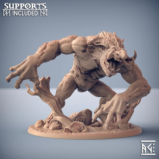 Artisan Guild - Giant Svart Troll (Large) - Svartwood Trolls 2022 March