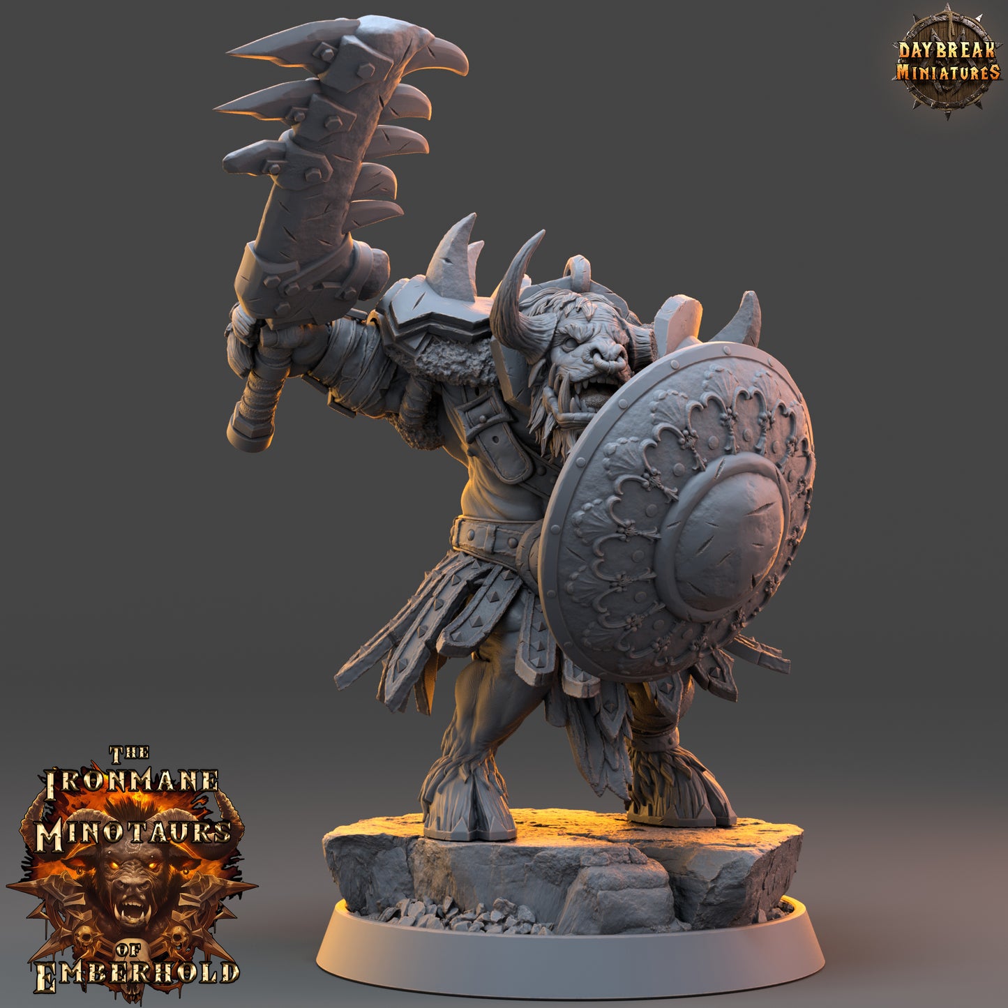 Daybreak Miniatures -  The Ironmane Minotaurs of Emberhold 2024 August Release 35mm