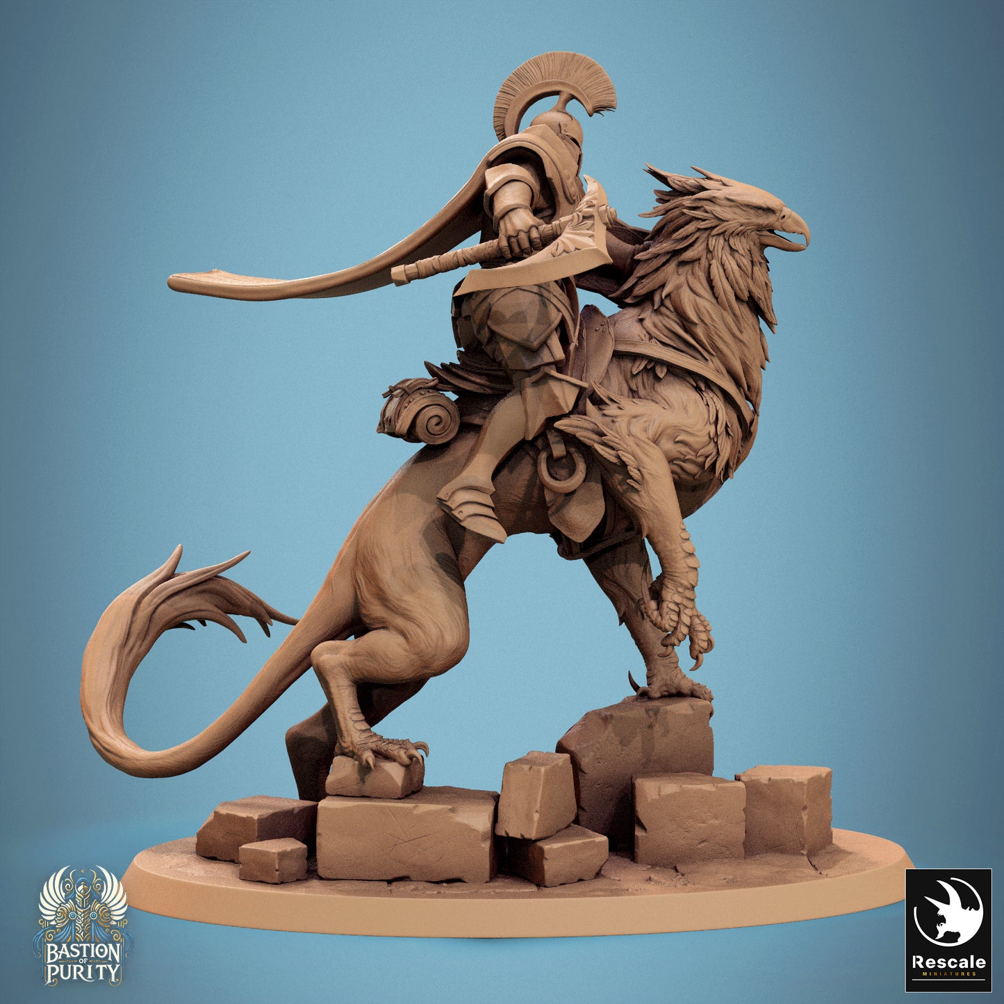 Rescale Miniatures (Lord of the Print) - Bastion of Purity - Gryph Riders 2024 September Release 35mm