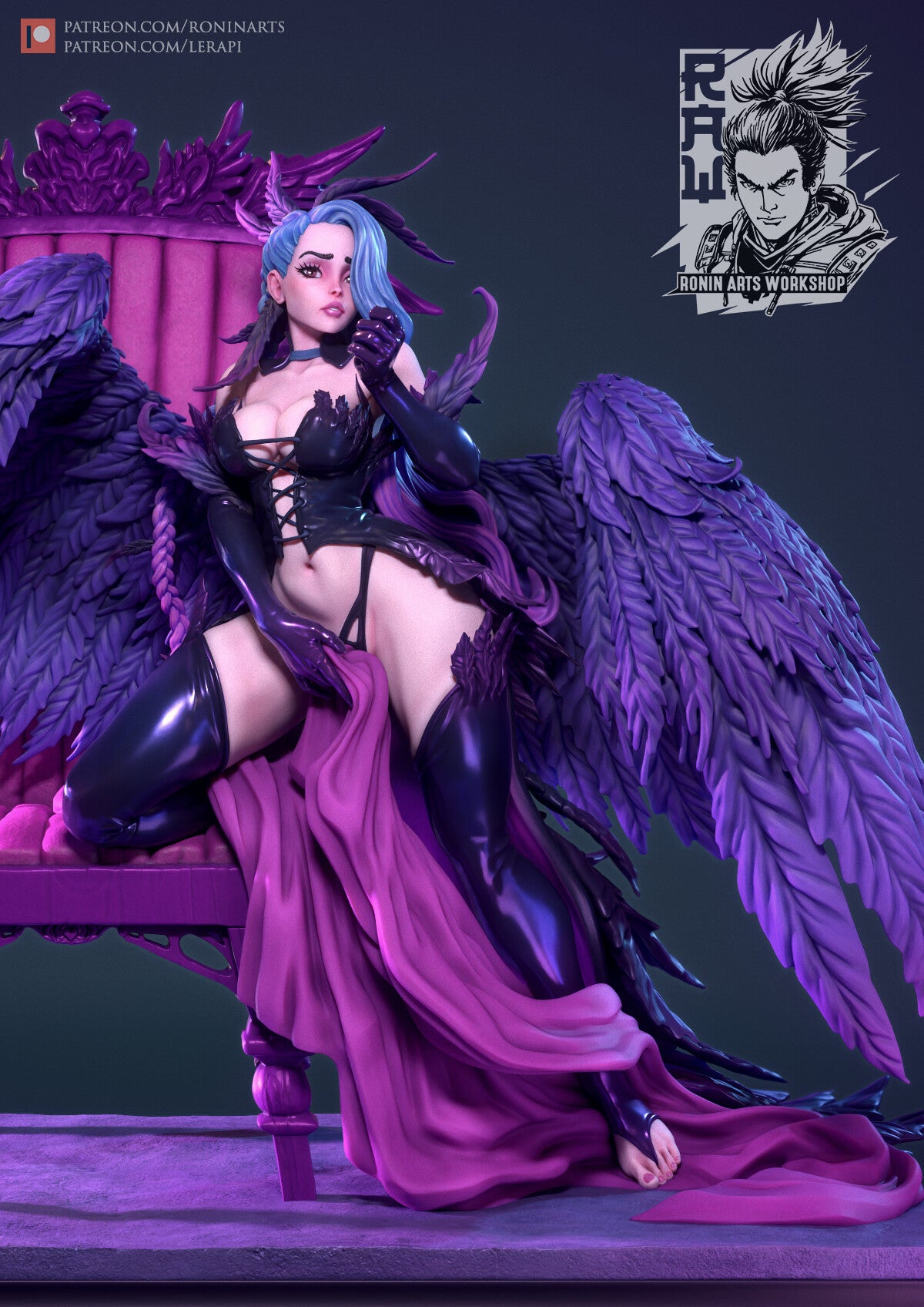 Ronin Arts - Lilim The Fallen Angel, Pin Up