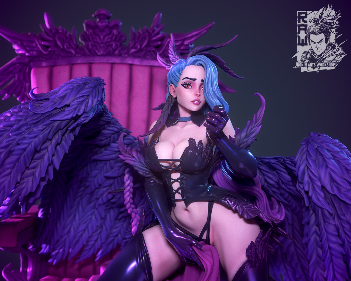 Ronin Arts - Lilim The Fallen Angel, Pin Up