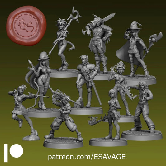 Eathan Savage Studios - Kingdom Hearts Miniatures 2022 September Release