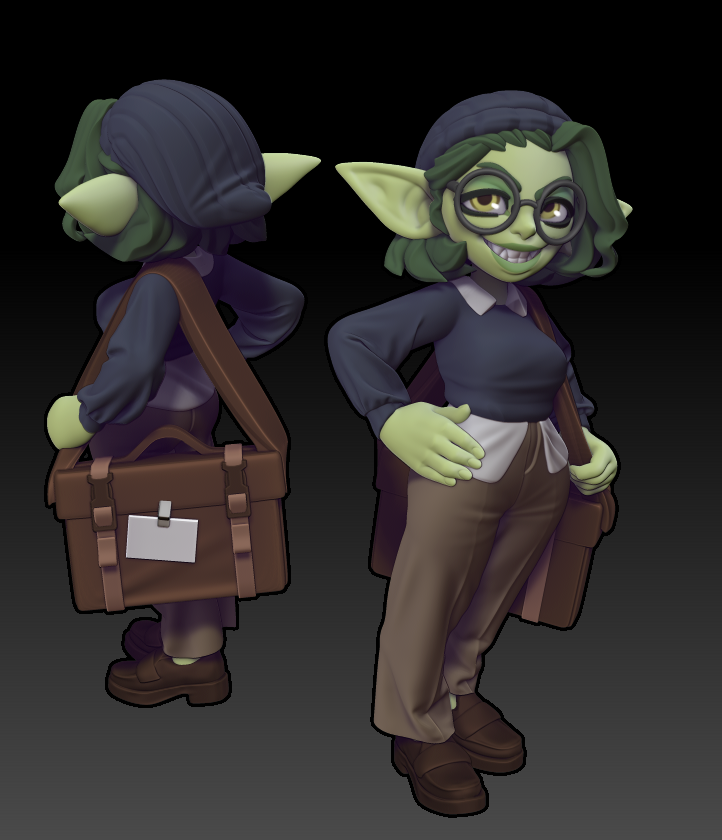 Twin Goddess Miniatures -Goblin Hacker - Fantasy Crime Drama 2024 October Release 35mm