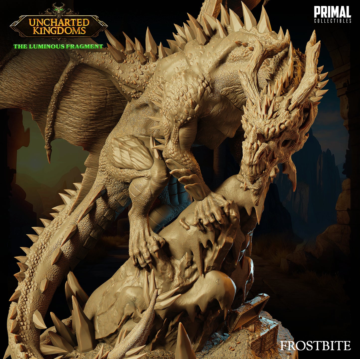 Primal Collectibles - Frostbite, Ice Dragon (Gargantuan) - UK The Louminus Fragment 2024 March