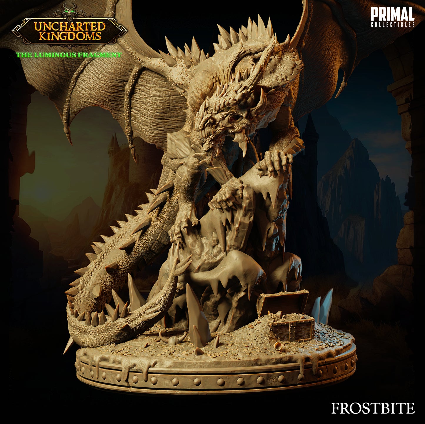 Primal Collectibles - Frostbite, Ice Dragon (Gargantuan) - UK The Louminus Fragment 2024 March