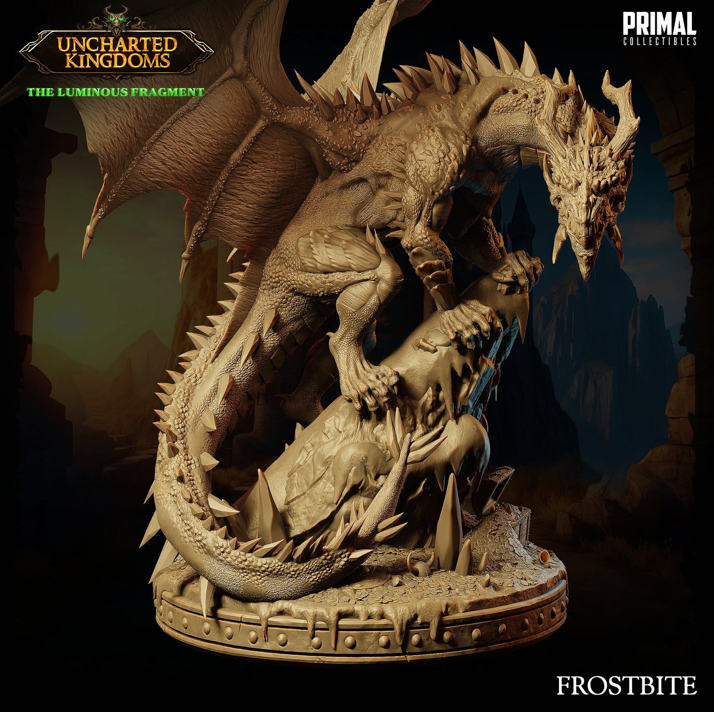 Primal Collectibles - Frostbite, Ice Dragon (Gargantuan) - UK The Louminus Fragment 2024 March