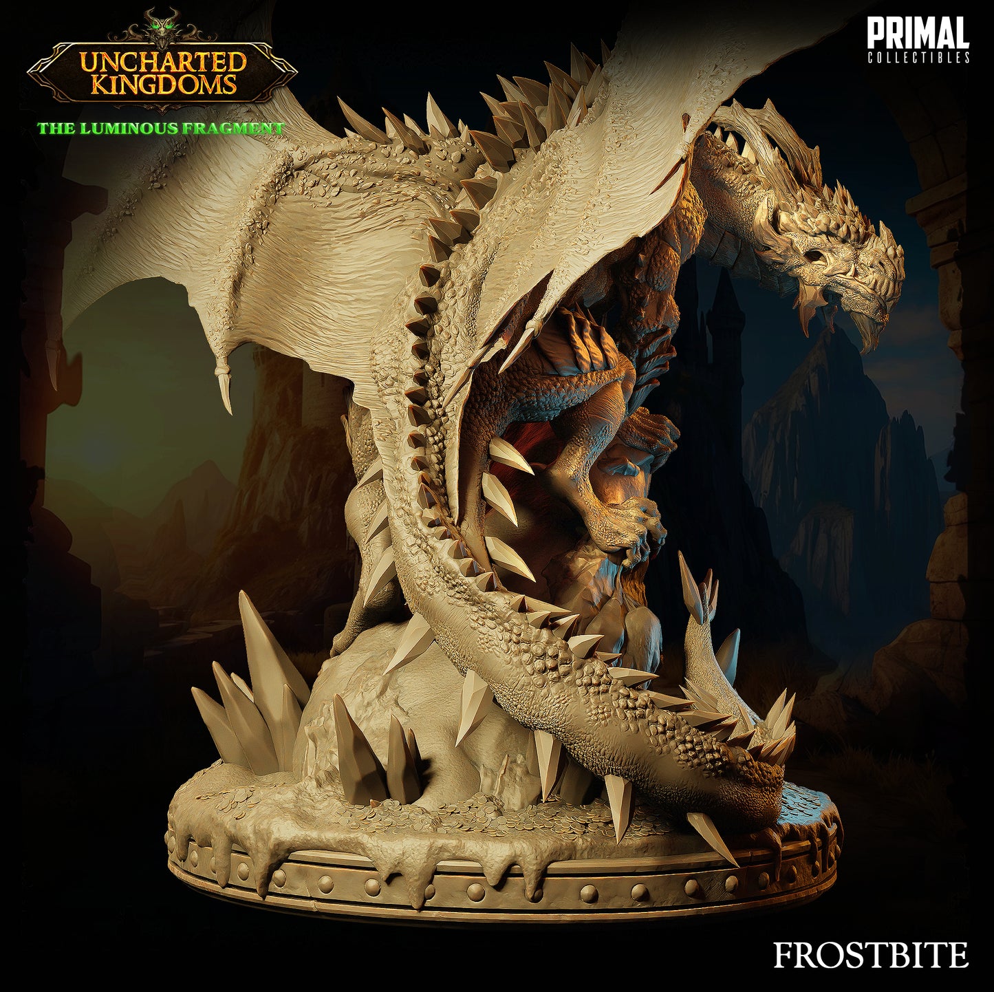 Primal Collectibles - Frostbite, Ice Dragon (Gargantuan) - UK The Louminus Fragment 2024 March