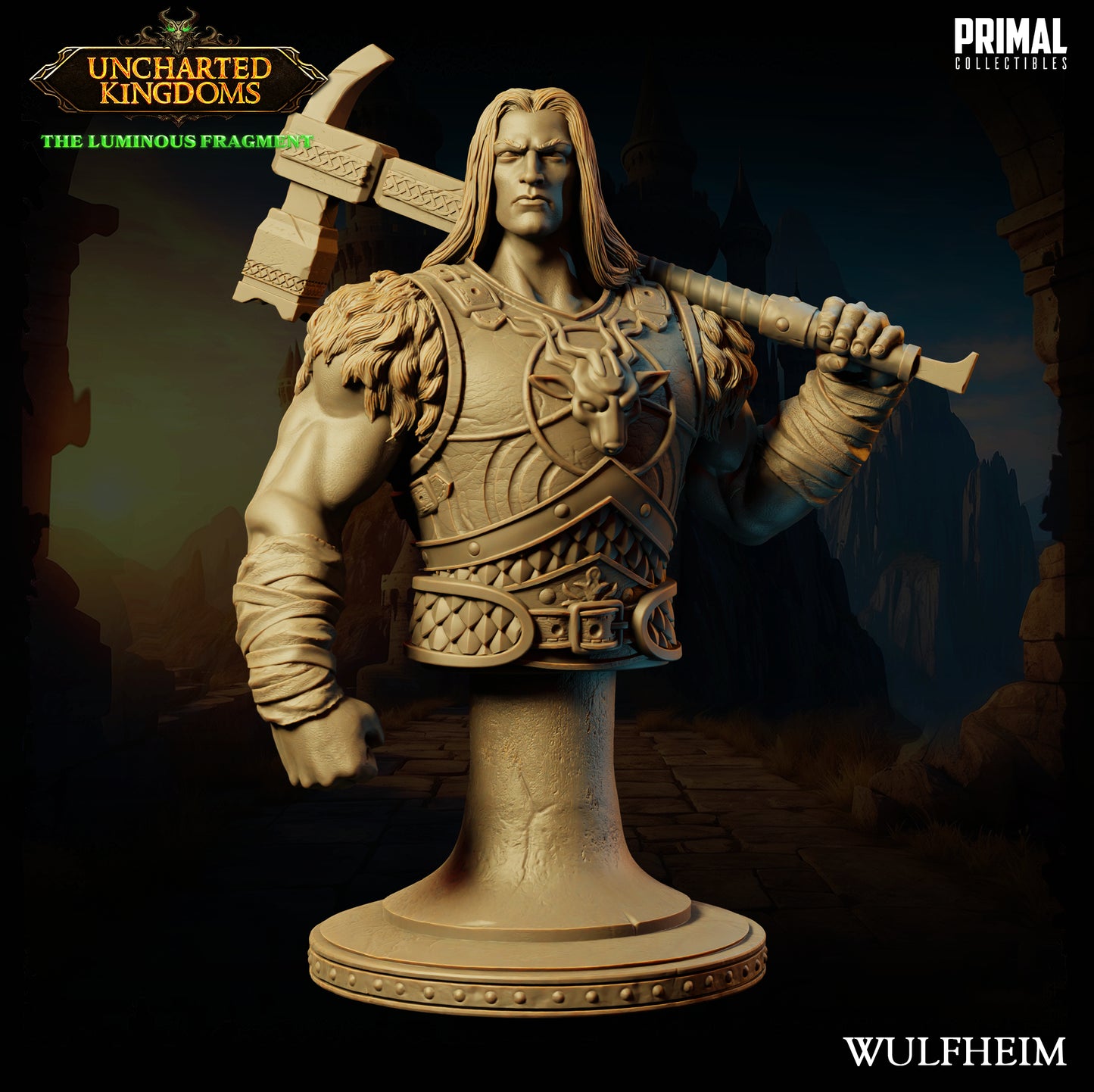 Primal Collectibles - Wulfheim Wulfgar, Human Barbarian Bust - UK The Louminus Fragment 2024 March