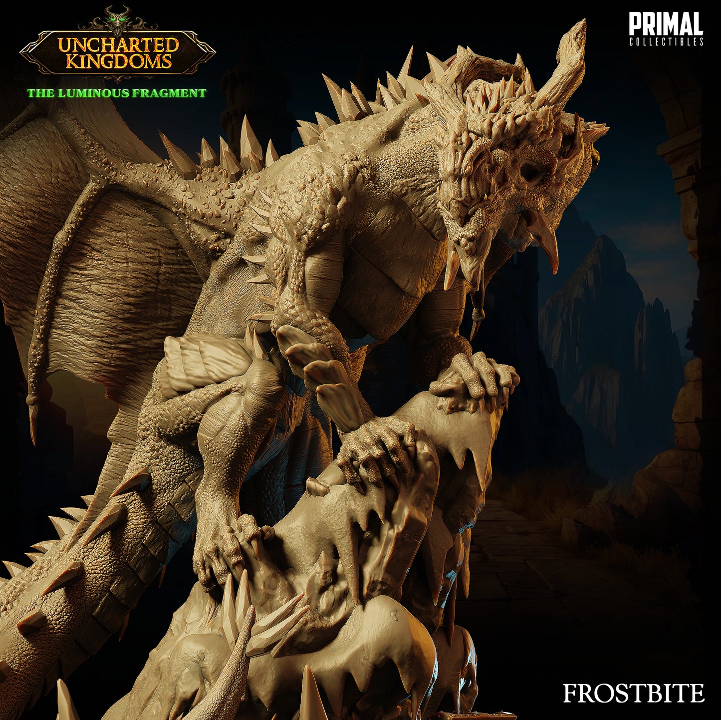 Primal Collectibles - Frostbite, Ice Dragon (Gargantuan) - UK The Louminus Fragment 2024 March