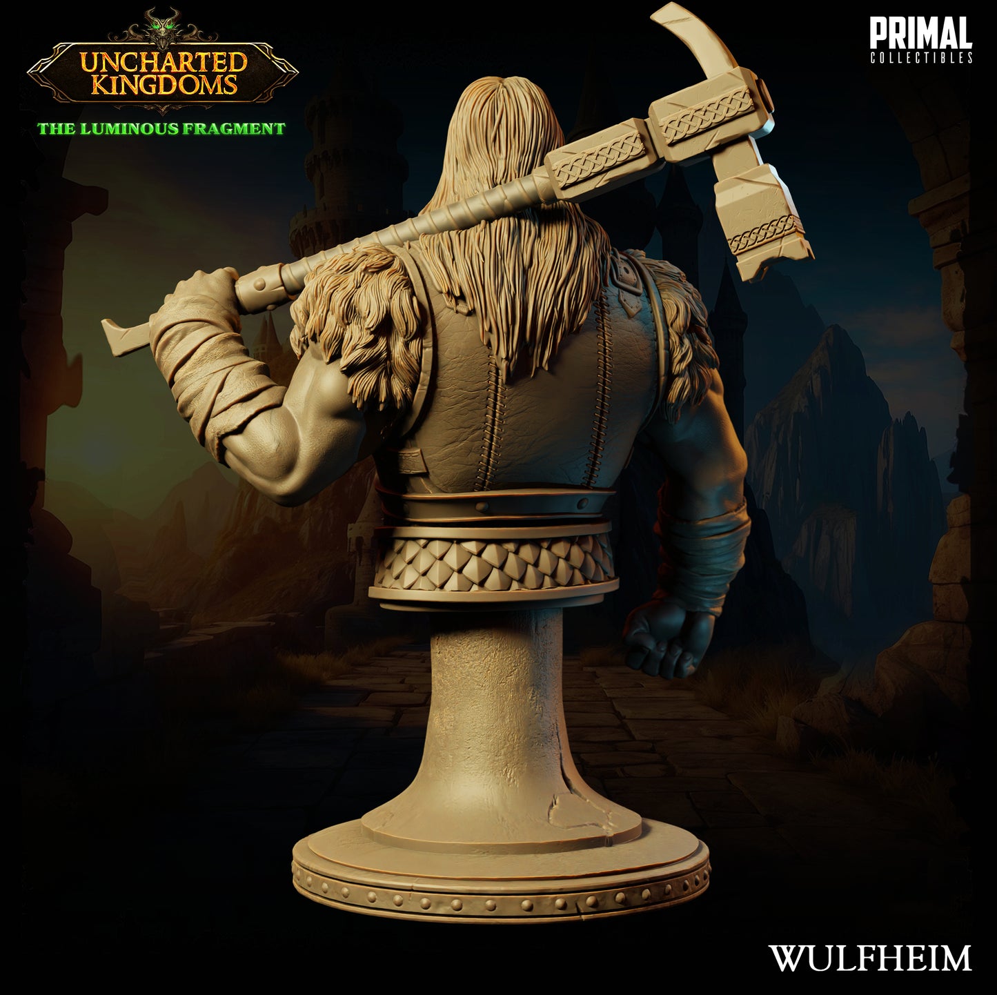 Primal Collectibles - Wulfheim Wulfgar, Human Barbarian Bust - UK The Louminus Fragment 2024 March