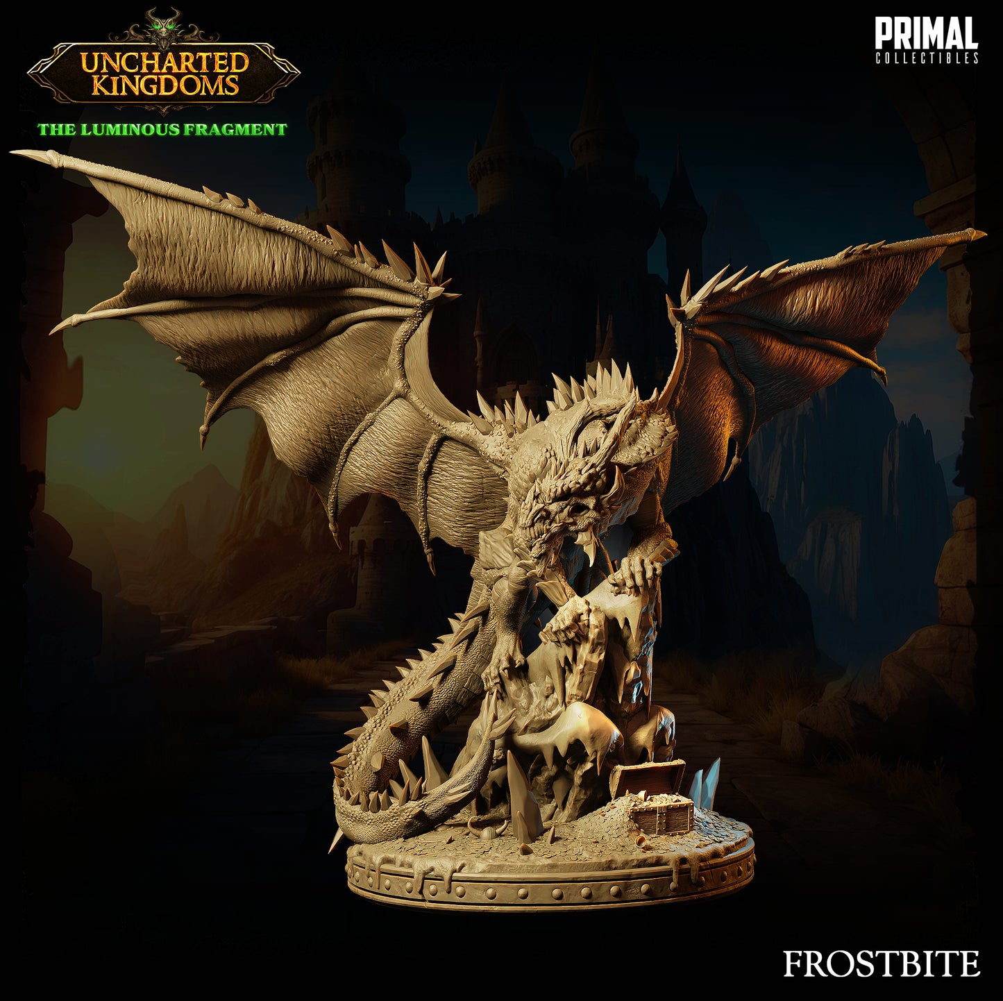 Primal Collectibles - Frostbite, Ice Dragon (Gargantuan) - UK The Louminus Fragment 2024 March