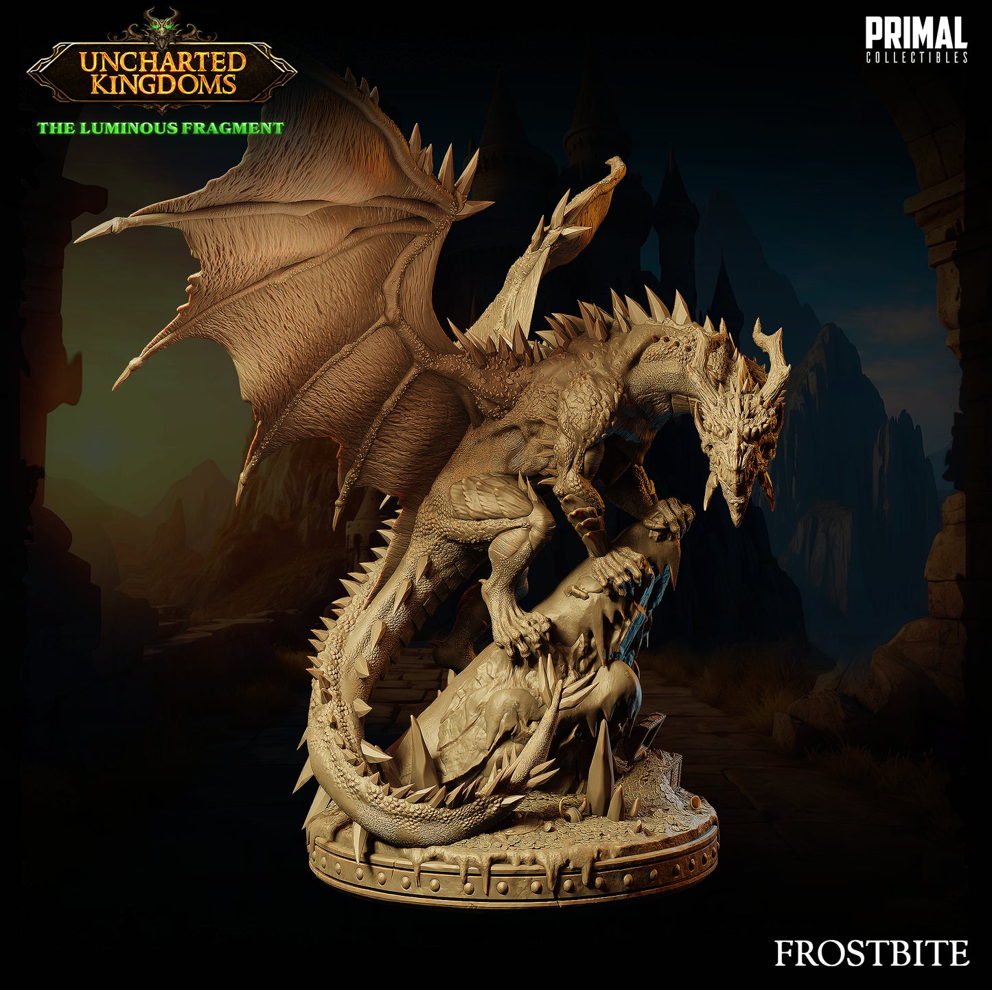 Primal Collectibles - Frostbite, Ice Dragon (Gargantuan) - UK The Louminus Fragment 2024 March