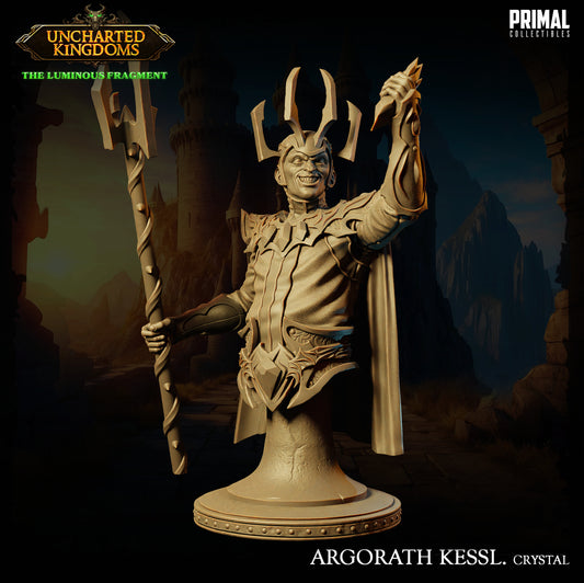 Primal Collectibles - Agorath Kessl, Dark Wizard Bust - UK The Louminus Fragment 2024 April