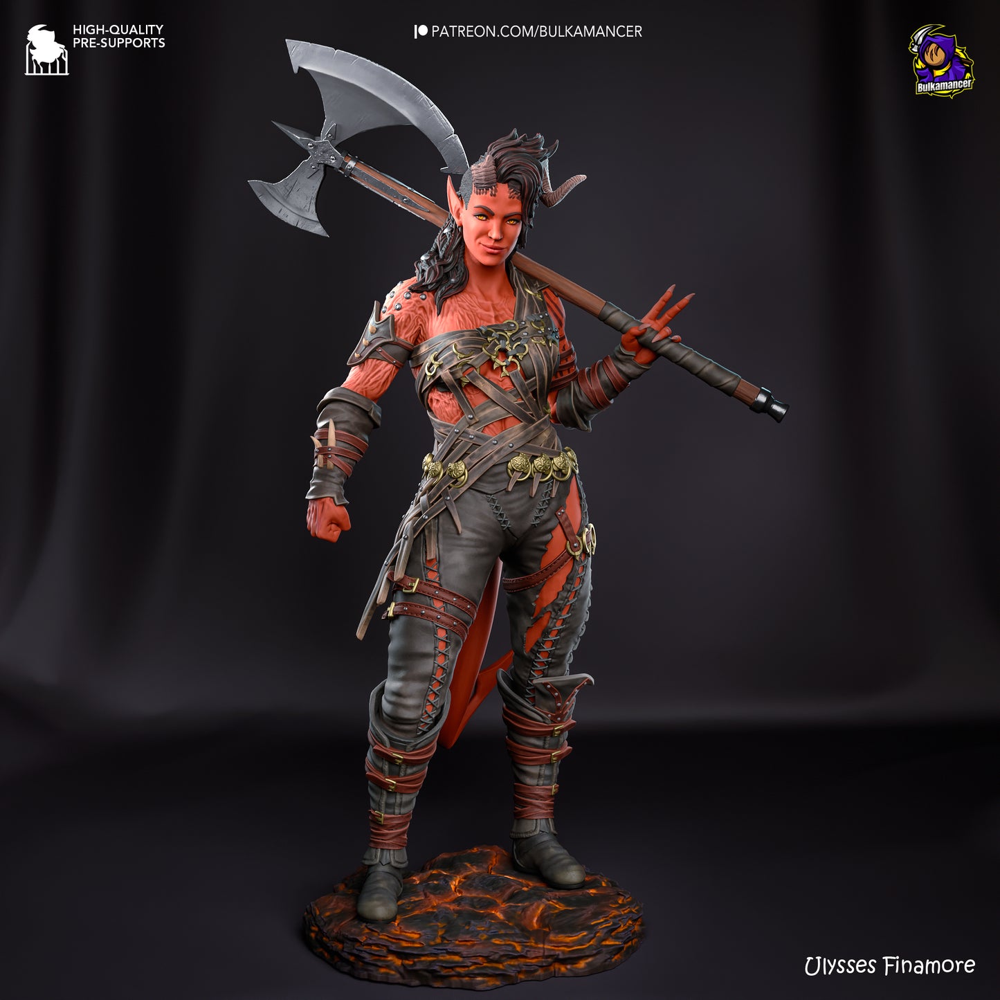 Bulkamancer - Karlach, Tiefling barbarian - Baldurs Gate 3