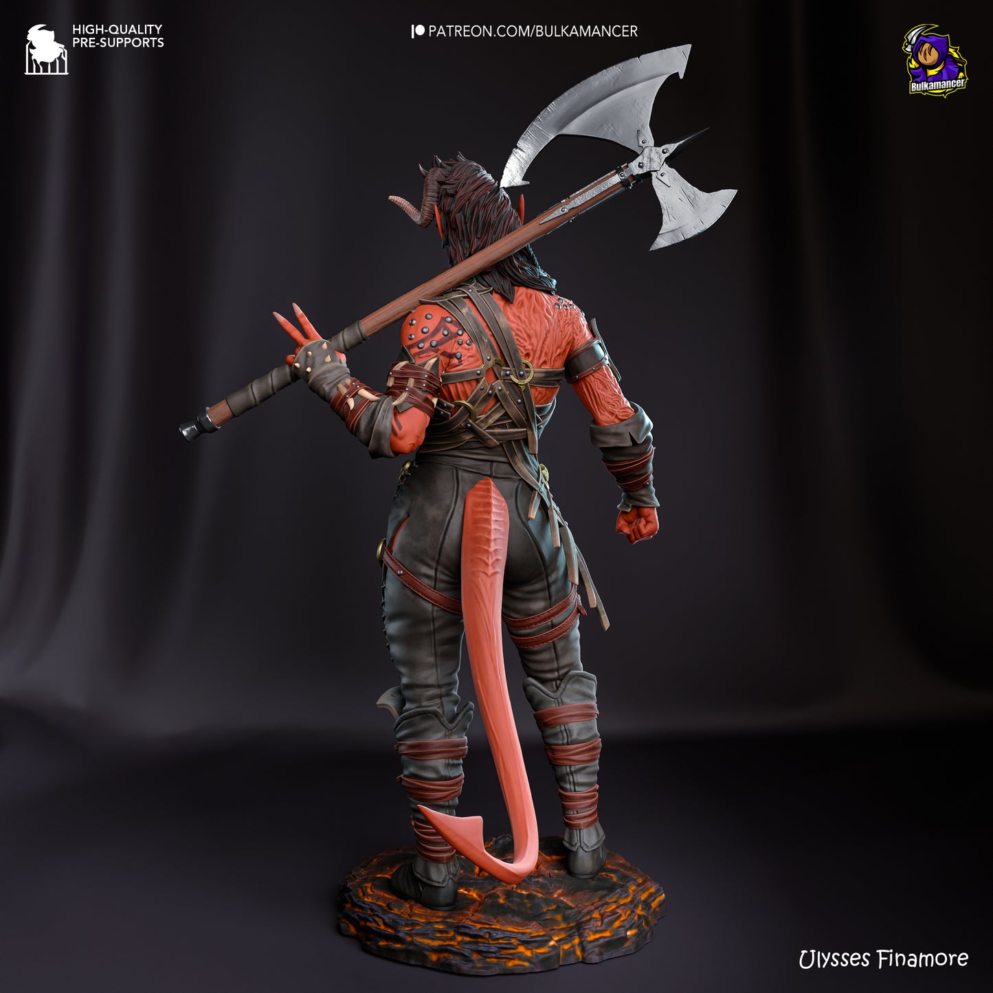 Bulkamancer - Karlach, Tiefling barbarian - Baldurs Gate 3