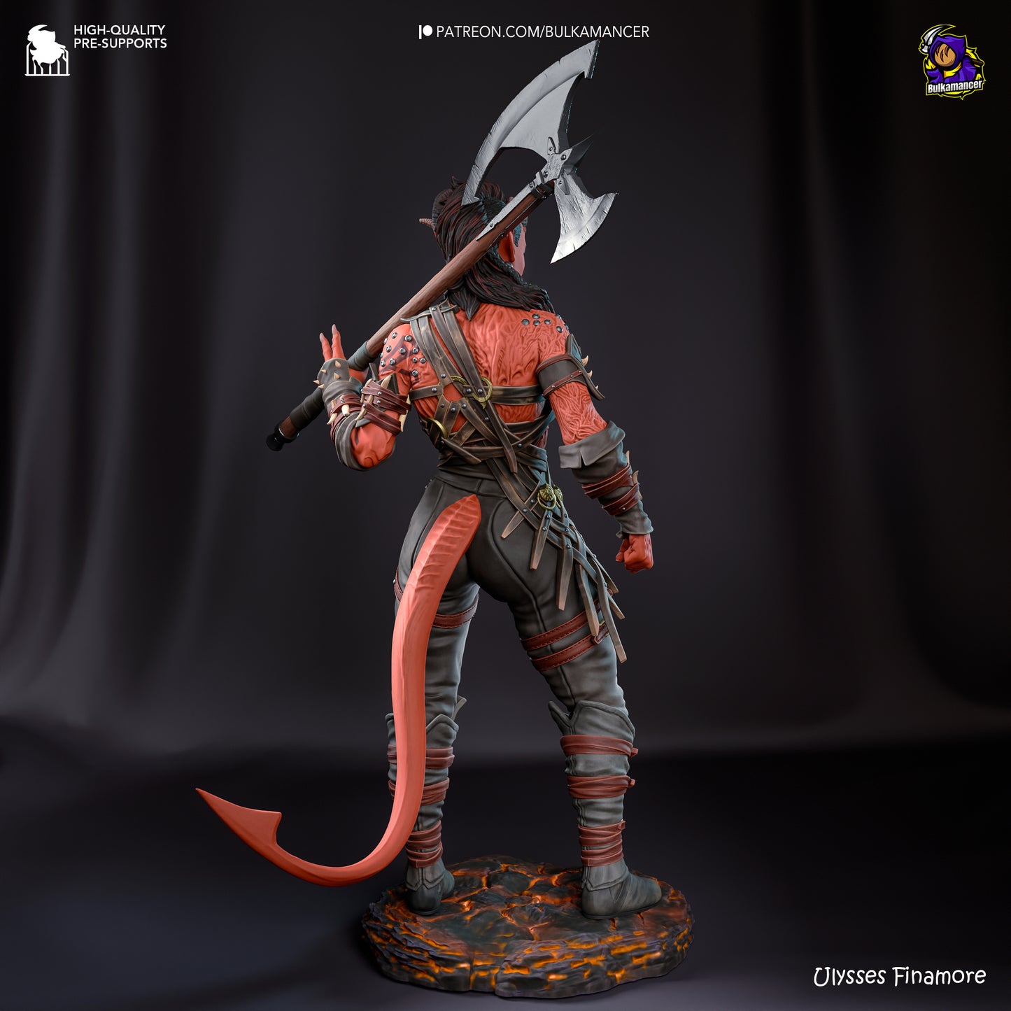 Bulkamancer - Karlach, Tiefling barbarian - Baldurs Gate 3